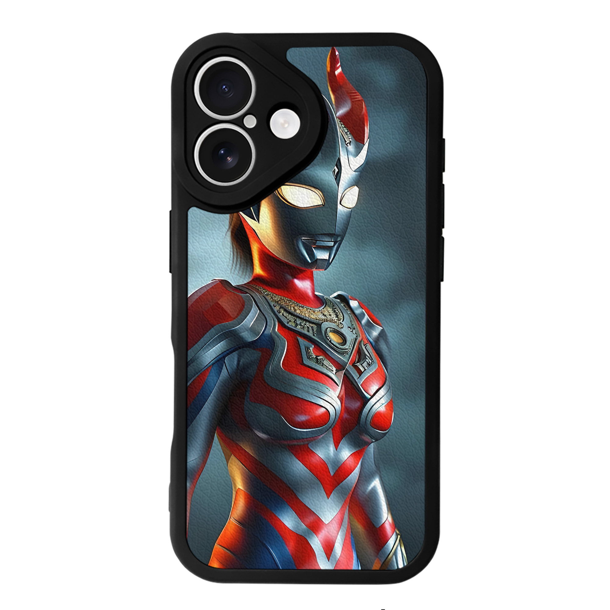 （画像用） ウルトラマン Ultraman 【iPhone 16シリーズ対応】シリコンスマホケース（レザー調） 材質：シリコン